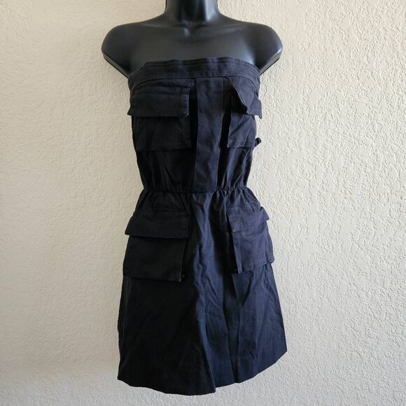 Alice + Olivia Strapless Cargo Dress - Picture 1 of 8